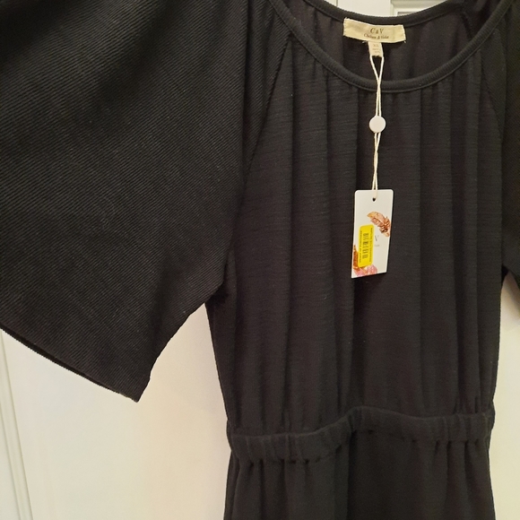 NWT Chelsea & Violet Tiered Knit Babydoll Dress - Picture 3 of 5